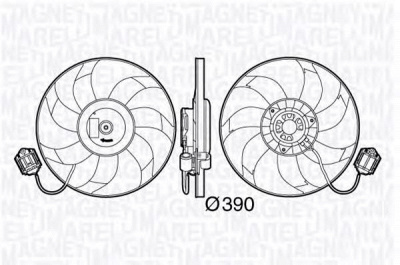 MAGNETI MARELLI 069422585010 -  Вентилятор, охлаждение двигателя